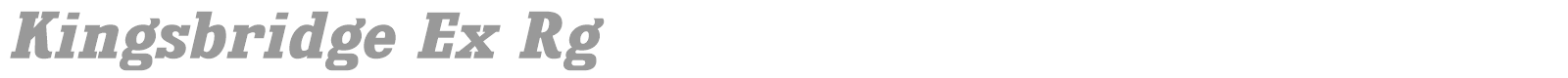Kingsbridge font preview